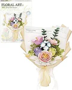 Robotime ROKR DIY Miniature Kit Spring Time Bouquet Floral Art Building Set