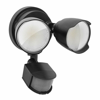 CELAVY 15W LED Security Light Motion Sensor Outdoor IP65 Black Dual Head