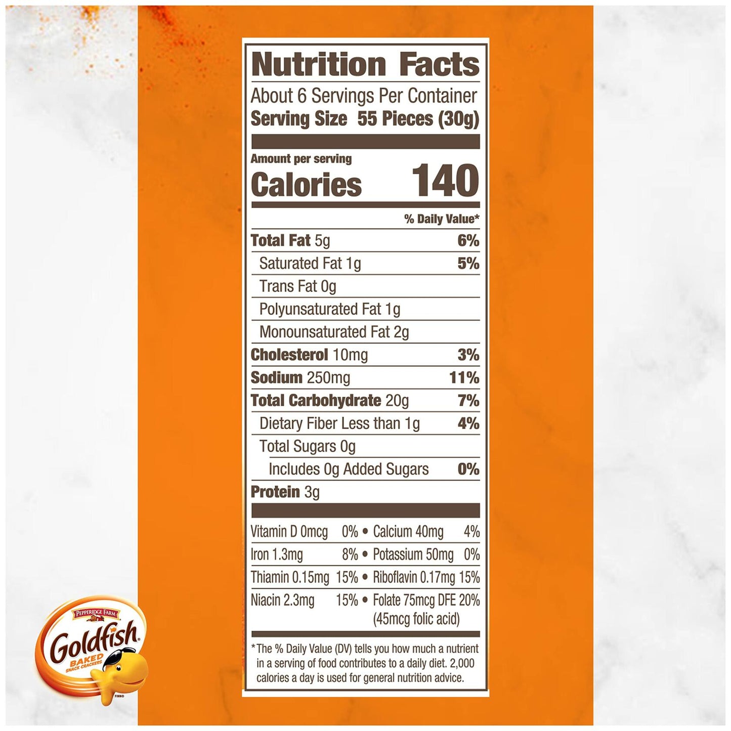 BestBy12/25 Goldfish Cheddar Snack Crackers 6.6oz 6ct Box