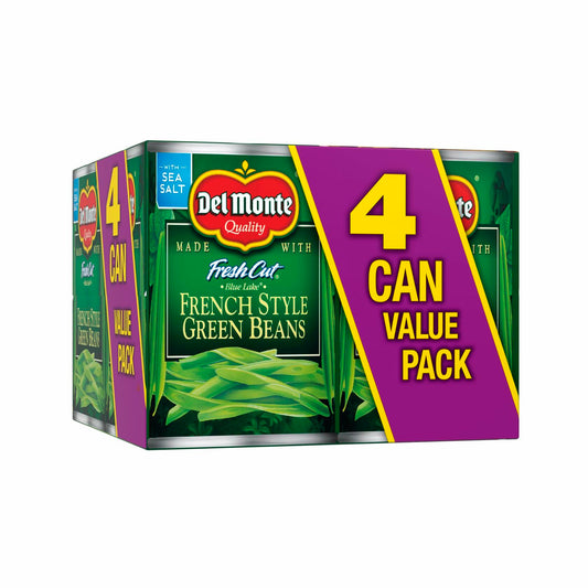 BestBy10/25 Del Monte Blue Lake French Style Green Beans 14.5oz Can 4 Pack