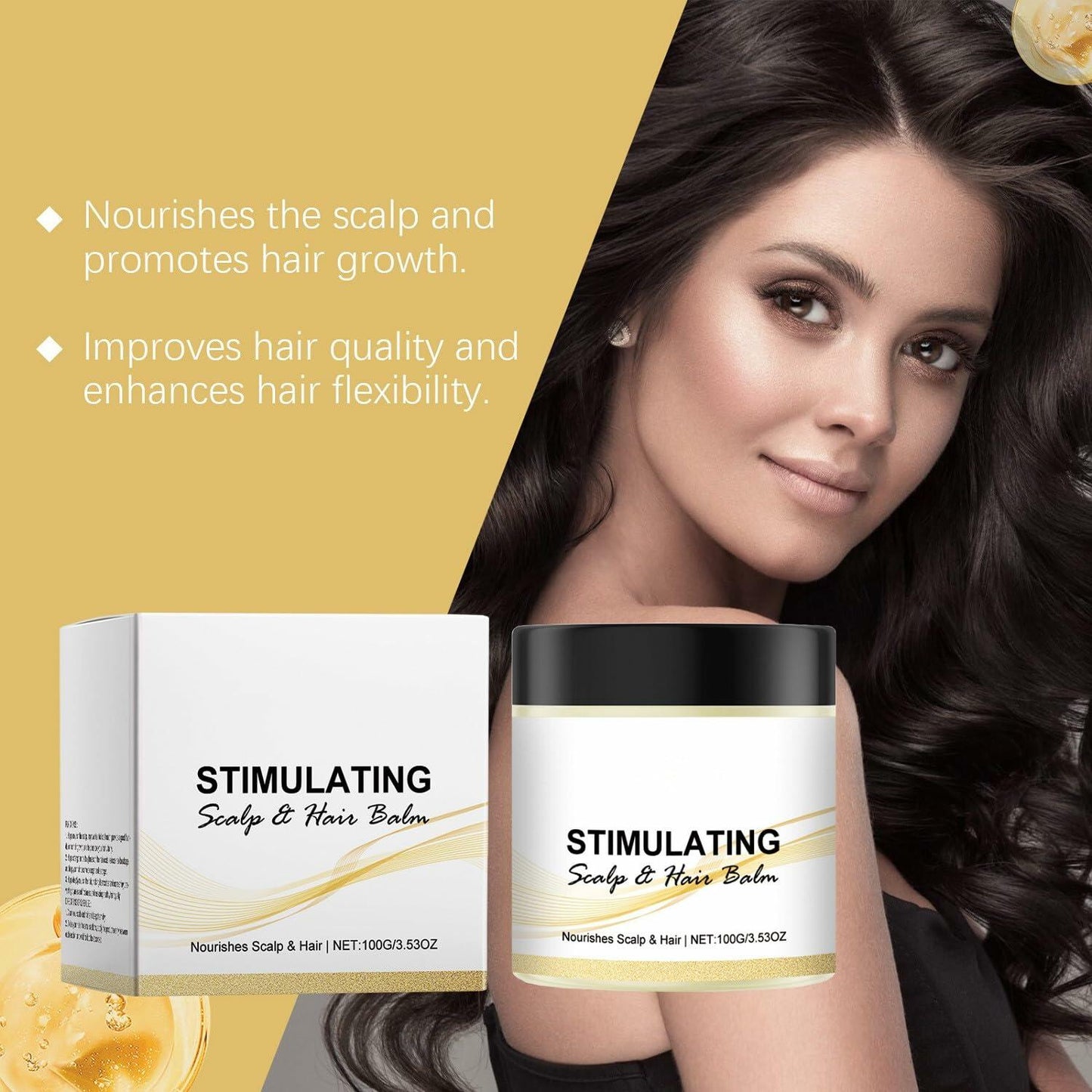 LOYOTICE 2PC Stimulating Scalp & Hair Balm Shea Mango Butter Blend 100g