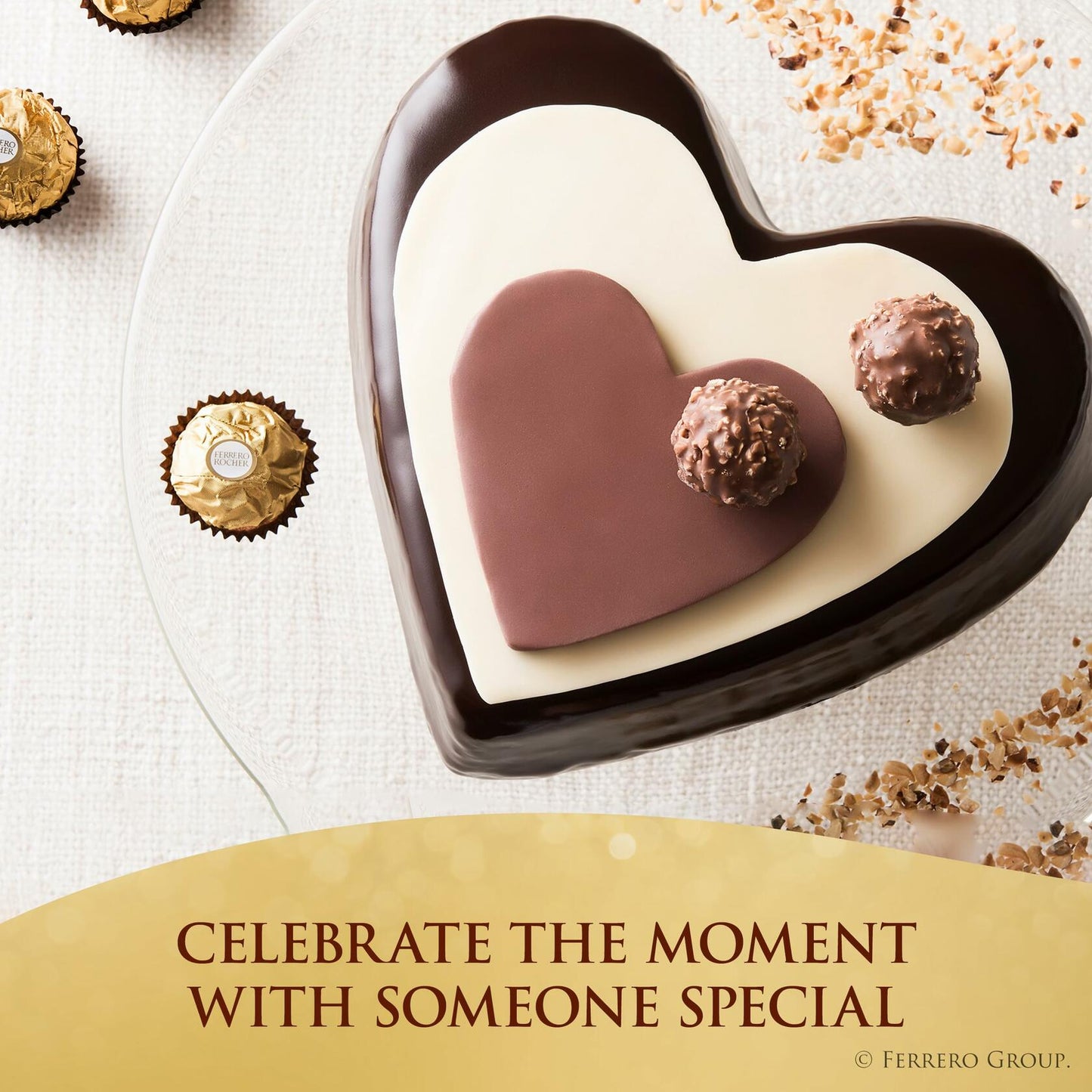BestBy11/25 Ferrero Rocher Hazelnut Milk Chocolate Gift Box 7oz 16pcs