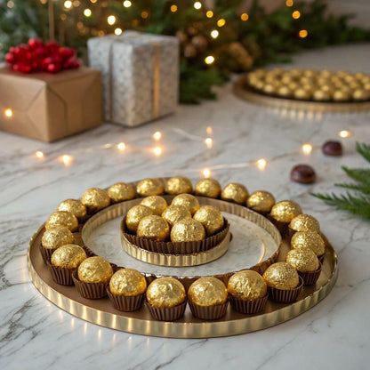 BestBy11/25 Ferrero Rocher Hazelnut Milk Chocolate Gift Box 7oz 16pcs