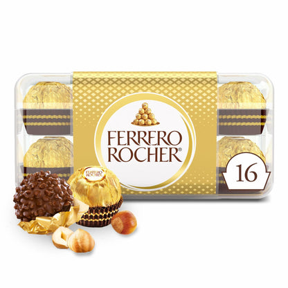 BestBy11/25 Ferrero Rocher Hazelnut Milk Chocolate Gift Box 7oz 16pcs