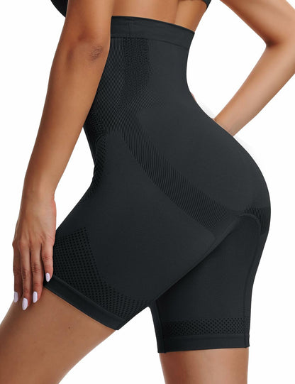 Sarin Mathews Womens High Waisted Tummy Control Shapewear Shorts Black Size XS-S
